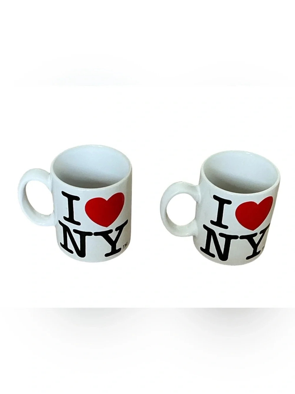 I Love NY White Ceramic Mug Set